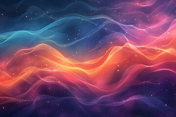 Wavy Multicolor Gradient Backdrop