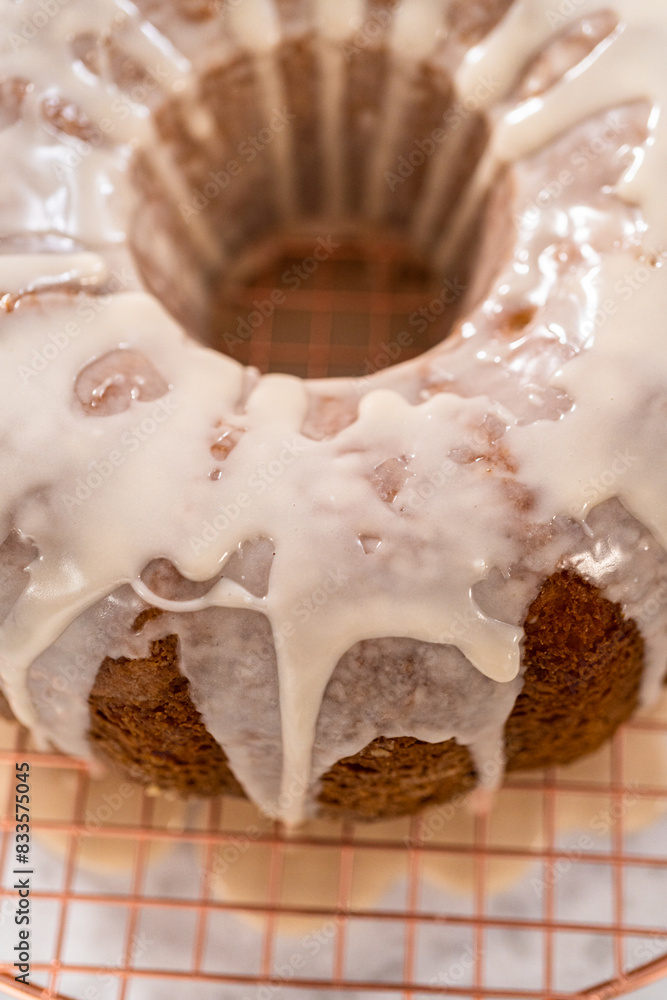 Sticker Simple vanilla bundt cake from box cake