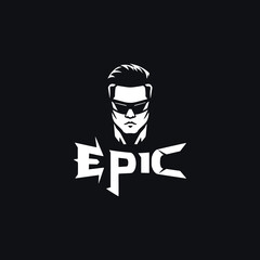 epic gaming esport logo vector illustration template design