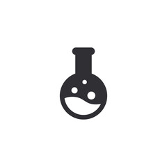 Chemical test tube. Glass tube. Flask template. Glass container. Flask of poison. Jar icon. Medicine vial. Logo template. Chemical test tube silhouette. Laboratory tube. Flask icon. Chemical bottle.