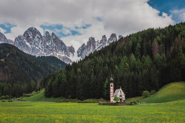 Saint Magdalena is a picturesque village located in the Dolomites, a mountain range in northeastern Italy.