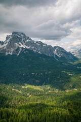 Fototapeta premium The Italian Alps, a majestic mountain range spanning the northern regions of Italy, are renowned for their breathtaking landscapes, diverse ecosystems, and vibrant cultural heritage.