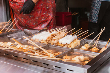 韓国　屋台　おでん