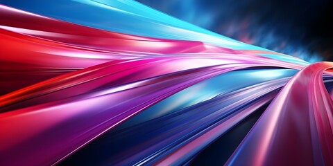 Abstract blue and pink neon speed lines creating a whirlwind of vibrant colors. Concept Neon Art, Abstract Design, Speed Lines, Vibrant Colors, Whirlwind Effects