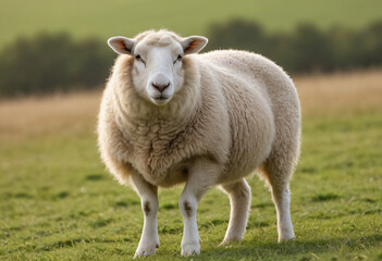 Obraz premium sheep in grass field