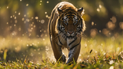 Naklejka premium tiger in the jungle