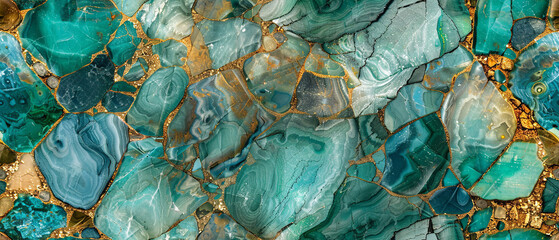 Seamless image of various colored tiles.