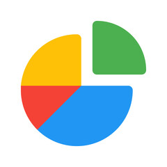 pie chart flat icon