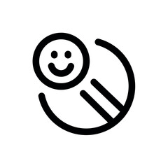 Antidepressants line black icon. Vector isolated button.