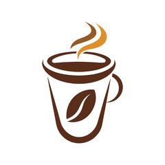 Coffee Cup logo icon vector art Illustration