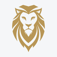 Obraz premium Lion head logo icon vector art Illustration
