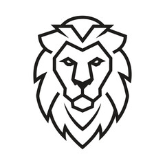 Lion head logo icon vector art Illustration