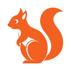 Animal logo squirrel icon vector art Illustration