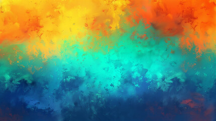 colorful vibrant aged horizontal background with medium turquoise, pastel orange and royal blue...