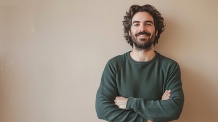 The smiling man