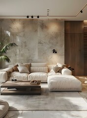Modern minimalist living room