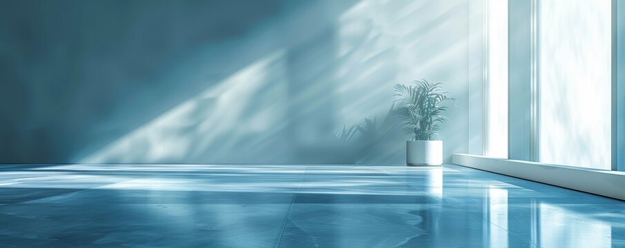 Sunlight streaming through a window in a minimalist room.