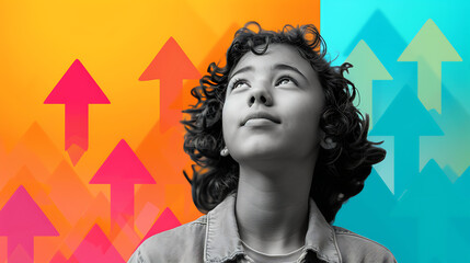 Credit Score Improvement: Teen Relief Concept - Conceptual art. 