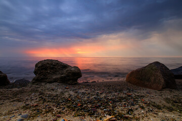 sunrise over the bay