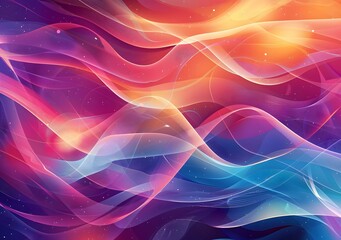 Obraz premium Colorful Wavy Background