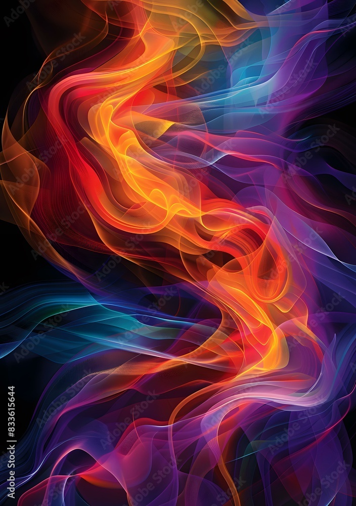 Sticker Colorful Flames