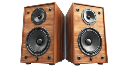 Audio loudspeakers on the Transparent Background, PNG Format