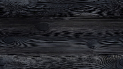 Black wood background, black pine plank