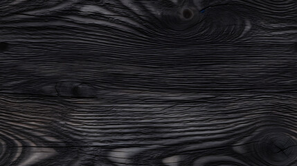Black wood background, black pine plank