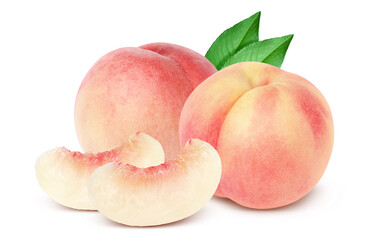 桃 イラスト リアル 白バック