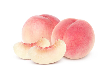 桃 イラスト リアル 白バック