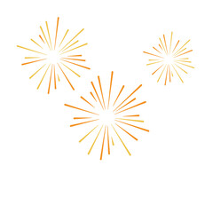 Fototapeta premium Festival with fireworks in Chinese city. New year celebration, party in China or Japan. 
