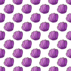 Creative marine seamless pattern