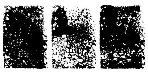 Vector set of grunge watercolor broad strokes