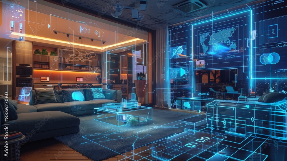 Poster a future home offers seamless connectivity, allowing you to control all aspects of your home through