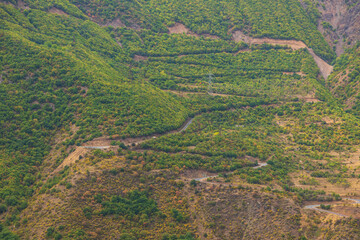 Landscape of the Armenian Caucasus mountains.Armenia.