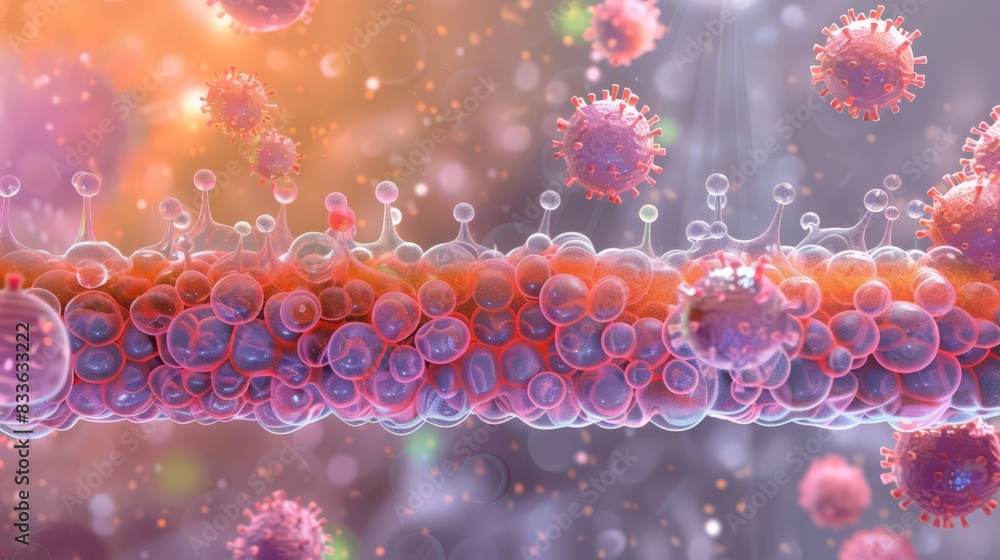 Poster an informative diagram showing the molecular structure of cholesterol and its role in cell membrane 