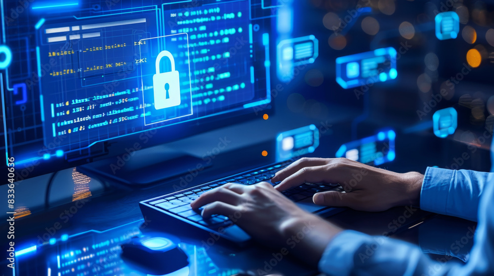 Poster learn importance of endpoint security training to prevent cyber threats and safeguard data