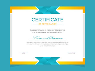 Stylish and classy certificate design