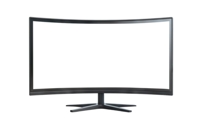 Black border digital screen display, cut out