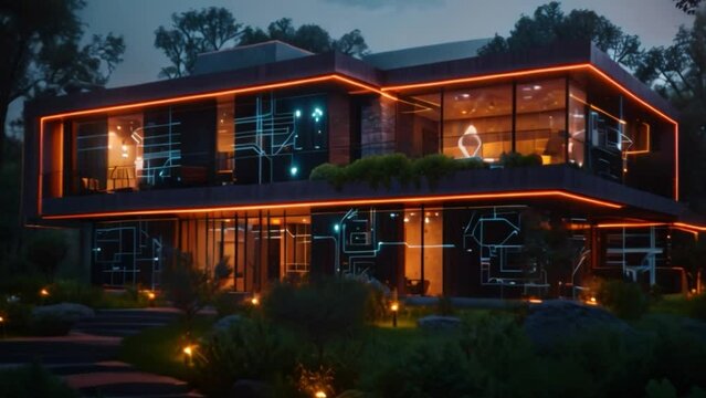 An artificially intelligent and Internet of Things-powered smart home. Observe how system development shapes creative architecture for smart buildings.