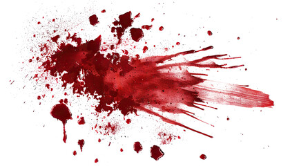 Blood stains cut out