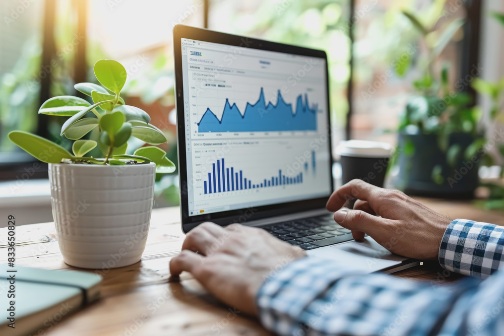 Poster screenshots of interactive quizzes or stock market graphs showing progress and success.