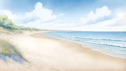beach with sky