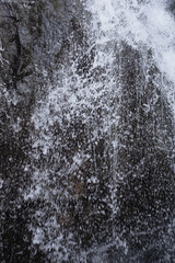 falling water close up