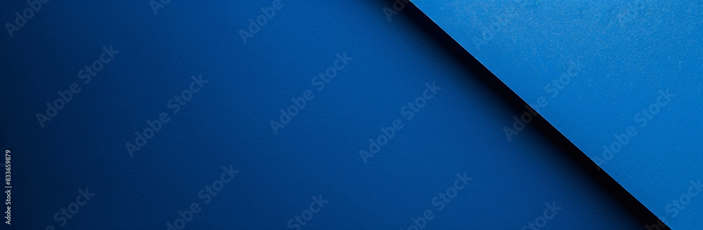 Aufkleber a blue background with an empty paper for copy space.