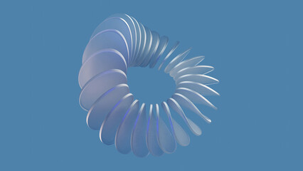 3d rendered abstract background composition. Organic and geometric wavy shapes in vibrant colors.