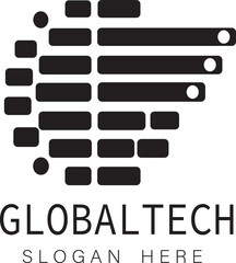 Obraz premium Global business logo, global business icon vector illustration, international business icon, Global Technology, Consultant Company Creative logo, worldwide business logo, worldwide icon, art