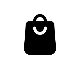 Bag icon. Shopping bag simple illustration.