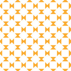 Vector seamless pattern. Orange graphic background. Simple abstract forms. Orange abstract background with white forms. Suitable for wallpaper, greeting card, print