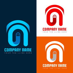 Letter G+A Real Estate Logo